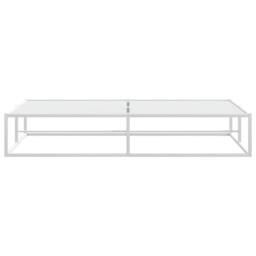 Berkfield Home Bed Frame without Mattress White 180x200 cm Super King Metal - thumbnail 5