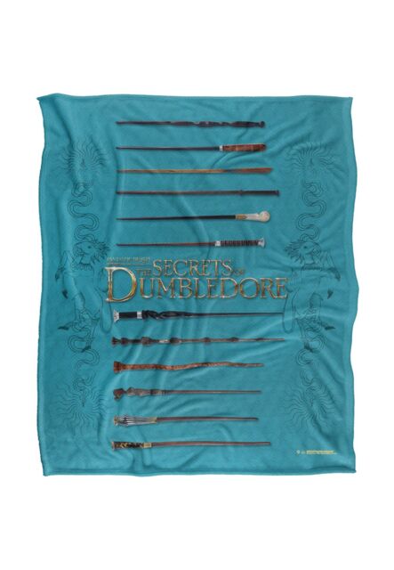 Warner Brothers Fantastic Beasts The Secrets Of Dumbledore Officially Licensed Silky Touch Super Soft Throw Blanket 152 x 127 cm in White - image 1