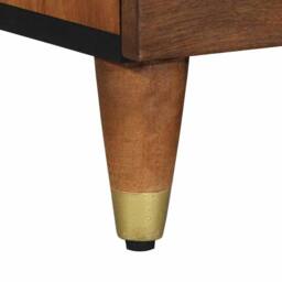 Berkfield Home TV Cabinet 70x33x46 cm Solid Wood Mango in Brown - Size: 70 x 33 x 46 cm - thumbnail 8