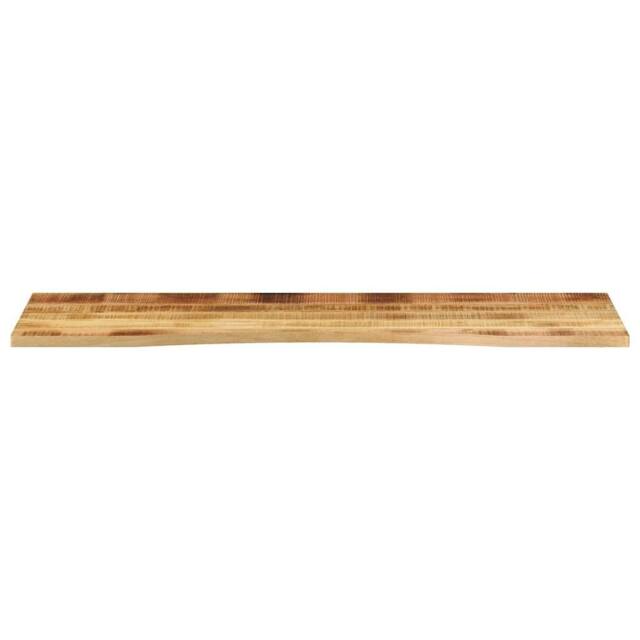 Berkfield Home Beautiful Desk Top with Curve 160x50x2.5 cm Solid Wood Rough Mango in Brown - image 1