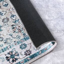 THE RUGS Saveh Shortpile Rug & Runner Oriental Style Polyester Rug in Blue - Size: 80 cm x 150 cm - thumbnail 4
