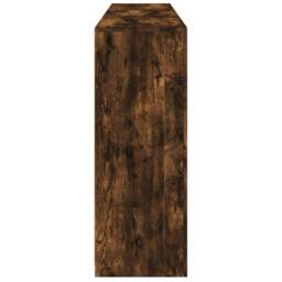 Berkfield Home Sideboard with LED Lights Smoked Oak 162x37x100 cm in Brown - Size: 162 x 37 x 100 cm - thumbnail 7