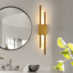 COMELY Indoor Wall Lights, 10W Acrylic Gold Wall Lights, 3000K Warm White - thumbnail 2