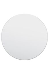 MirrorOutlet All Glass Bevelled Classic Design Round Mirror 90 x 90CM in Silver - Size: 1 Pack - thumbnail 3
