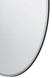 MirrorOutlet All Glass Bevelled Classic Design Round Mirror 90 x 90CM in Silver - Size: 1 Pack - thumbnail 5