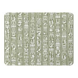Benjamin Tate Design Egyptian Hieroglyphic Decorative Blanket in Natural - Size: 120 cm x 150 cm - thumbnail 1