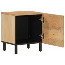 Berkfield Home Bedside Cabinets 2 pcs 40x33x46 cm Solid Wood Mango in Brown - Size: 40 x 33 x 46 cm - thumbnail 4