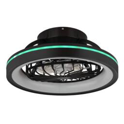 Netlighting Deanne Ceiling Fan Black 1x RGB LED Dimmable 2700-6500K Remote - thumbnail 6