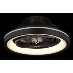 Netlighting Deanne Ceiling Fan Black 1x RGB LED Dimmable 2700-6500K Remote - thumbnail 4