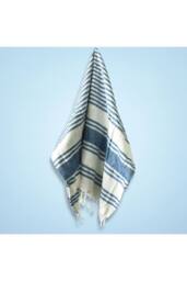 KDMD Ocean Blue Hamman Spa Towel 90x170cm - Soft, Absorbent Cotton Blend in White - Size: 90x170 cm - thumbnail 1