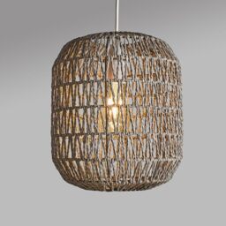 ValueLights Cabral Rope Grey Ceiling Light Pendant - thumbnail 2