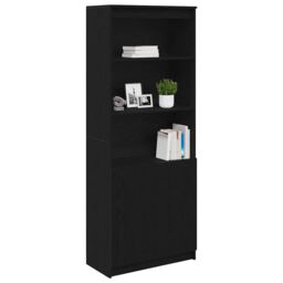 Berkfield Home Highboard Black Oak 70x35x180 cm Engineered Wood - Size: 70 x 35 x 180 cm - thumbnail 4