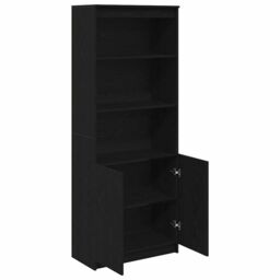 Berkfield Home Highboard Black Oak 70x35x180 cm Engineered Wood - Size: 70 x 35 x 180 cm - thumbnail 5