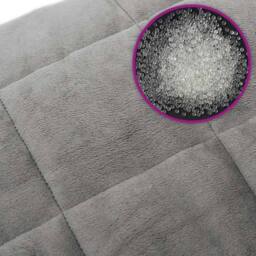 Berkfield Home Weighted Blanket Grey 138x200 cm Single 6 kg Fabric - thumbnail 6
