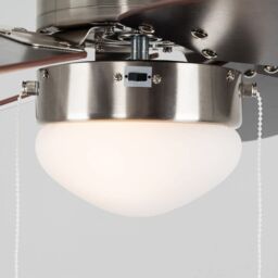 "ValueLights Typhoon 30"" 6 Blade Chrome & Black Ceiling Light Fan in Silver" - thumbnail 5