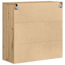 Berkfield Home Wall Cabinet Artisan Oak 80x33x80 cm Engineered Wood in Brown - Size: 80 x 33 x 80 cm - thumbnail 8