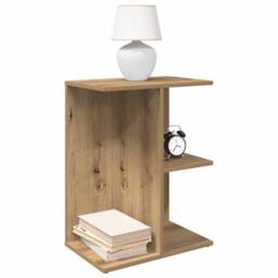 Berkfield Home Elegant Bedside Tables 2 pcs Artisan Oak 46.5x29x61 cm Engineered Wood in Brown - thumbnail 2