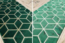 RugsX Exclusive Emerald Runner in Green - Size: 80 cm x 140 cm - thumbnail 4