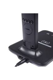 Living and Home Dimmable LED Desk Lamp with Wireless Charger in Black - thumbnail 5
