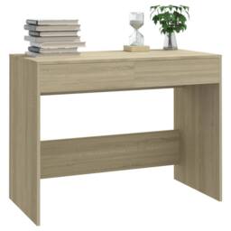 Berkfield Home Sturdy Desk Sonoma Oak 101x50x76.5 cm Engineered Wood in Beige - thumbnail 4