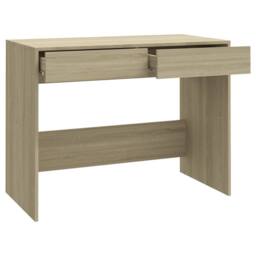 Berkfield Home Sturdy Desk Sonoma Oak 101x50x76.5 cm Engineered Wood in Beige - thumbnail 7