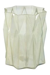 Orsina Rambia Large Irridescent Glass Candle Holder in Silver - thumbnail 5
