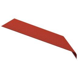 Berkfield Home Awning Top Sunshade Canvas Orange & Brown 350x250 cm - thumbnail 4