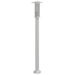 Berkfield Home Outdoor Floor Lamps 3pcs Silver 100 cm Stainless Steel - thumbnail 4