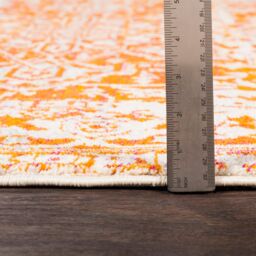 Livabliss Harput-Vintage Grey Blue Orange White Traditional Boho Living Rug - Size: 200 cm x 275 cm - thumbnail 7