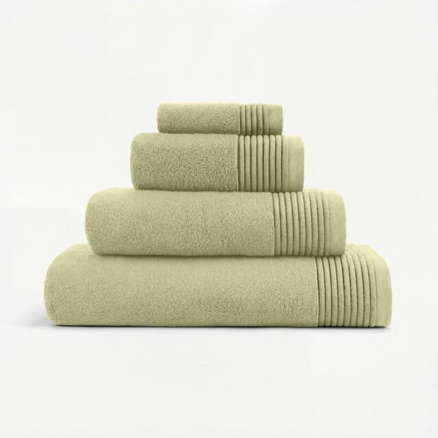 Bedable Plush Zero-Twist Cotton Towel - Face Towel - Hand Towel - Bath Towel -Bath Sheet in Green - image 1