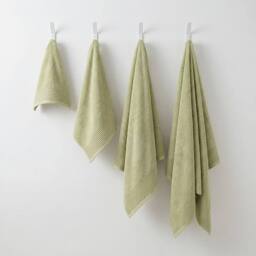 Bedable Plush Zero-Twist Cotton Towel - Face Towel - Hand Towel - Bath Towel -Bath Sheet in Green - thumbnail 2
