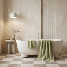 Bedable Plush Zero-Twist Cotton Towel - Face Towel - Hand Towel - Bath Towel -Bath Sheet in Green - thumbnail 5