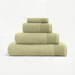 Bedable Plush Zero-Twist Cotton Towel - Face Towel - Hand Towel - Bath Towel -Bath Sheet in Green - thumbnail 1