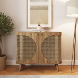 GFW Sorrel Rattan Compact Sideboard in Brown - thumbnail 1