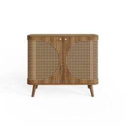 GFW Sorrel Rattan Compact Sideboard in Brown - thumbnail 4
