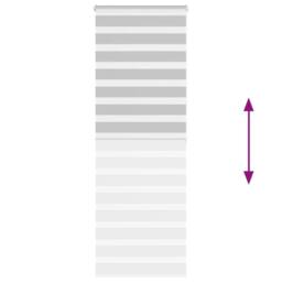 Berkfield Home Elegant Zebra Blind Light Grey 80x200 cm Fabric Width 75.9 cm Pol - thumbnail 5