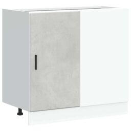 Berkfield Home Sink Base Cabinet Concrete Grey Engineered Wood - thumbnail 2