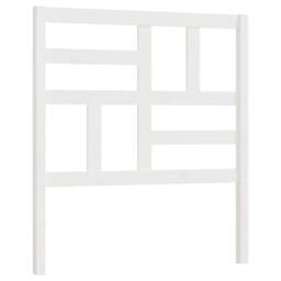 Berkfield Home Beautiful Bed Headboard White 106x4x104 cm Solid Wood Pine - Size: 106 x 4 x 104 cm - thumbnail 3