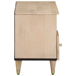 Berkfield Home TV Cabinet 100x33x46 cm Solid Wood Mango in Brown - Size: 100 x 33 x 46 cm - thumbnail 4