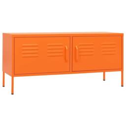 Berkfield Home TV Cabinet Orange 105x35x50 cm Steel - Size: 105 x 35 x 50 cm