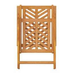 Berkfield Home Reclining Garden Chairs 2 pcs Solid Wood Acacia in Brown - thumbnail 8