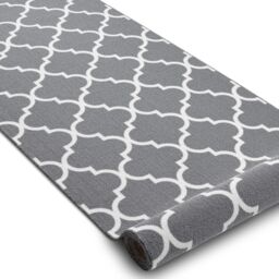 RugsX Anti-Slip Trellis Runner in Grey - Size: 67 cm x 450 cm - thumbnail 5