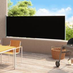 Berkfield Home Patio Retractable Side Awning 180x500 cm Black - thumbnail 1