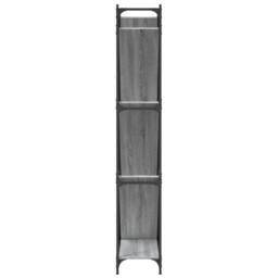 Berkfield Home Durable Bookcase Grey Sonoma 79x30x180 cm Engineered Wood & Metal - Size: 79 x 30 x 180 cm - thumbnail 6