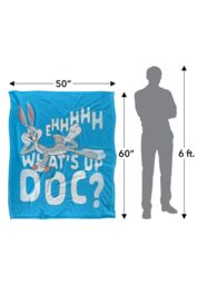 Warner Brothers Looney Tunes Officially Licensed Silky Touch Super Soft Throw Blanket 152 x 127 cm in White - thumbnail 5
