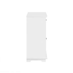 SoBuy White Glass-Door Sideboard Farmhouse - thumbnail 4