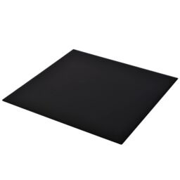 Berkfield Home Table Top Tempered Glass Square 700x700 mm in Black - thumbnail 2