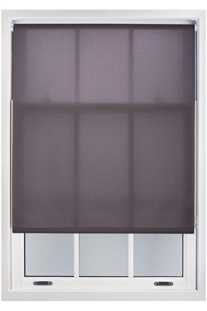 Furnished Dark Grey Daylight Roller Blinds - Trimmable Window Shade - Size: 225 cm width x 210 cm drop - image 1