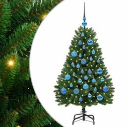 Berkfield Home Elegant Artificial Christmas Tree with Stand Green 120 cm PVC and - thumbnail 3