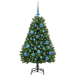 Berkfield Home Elegant Artificial Christmas Tree with Stand Green 120 cm PVC and - thumbnail 1